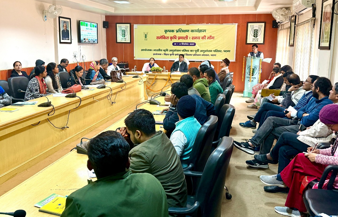 समेकित कृषि प्रणाली मे घटकों का सभी स्तर पर एकीकरण सफलता का मूल आधार : डॉ. अनुप दास