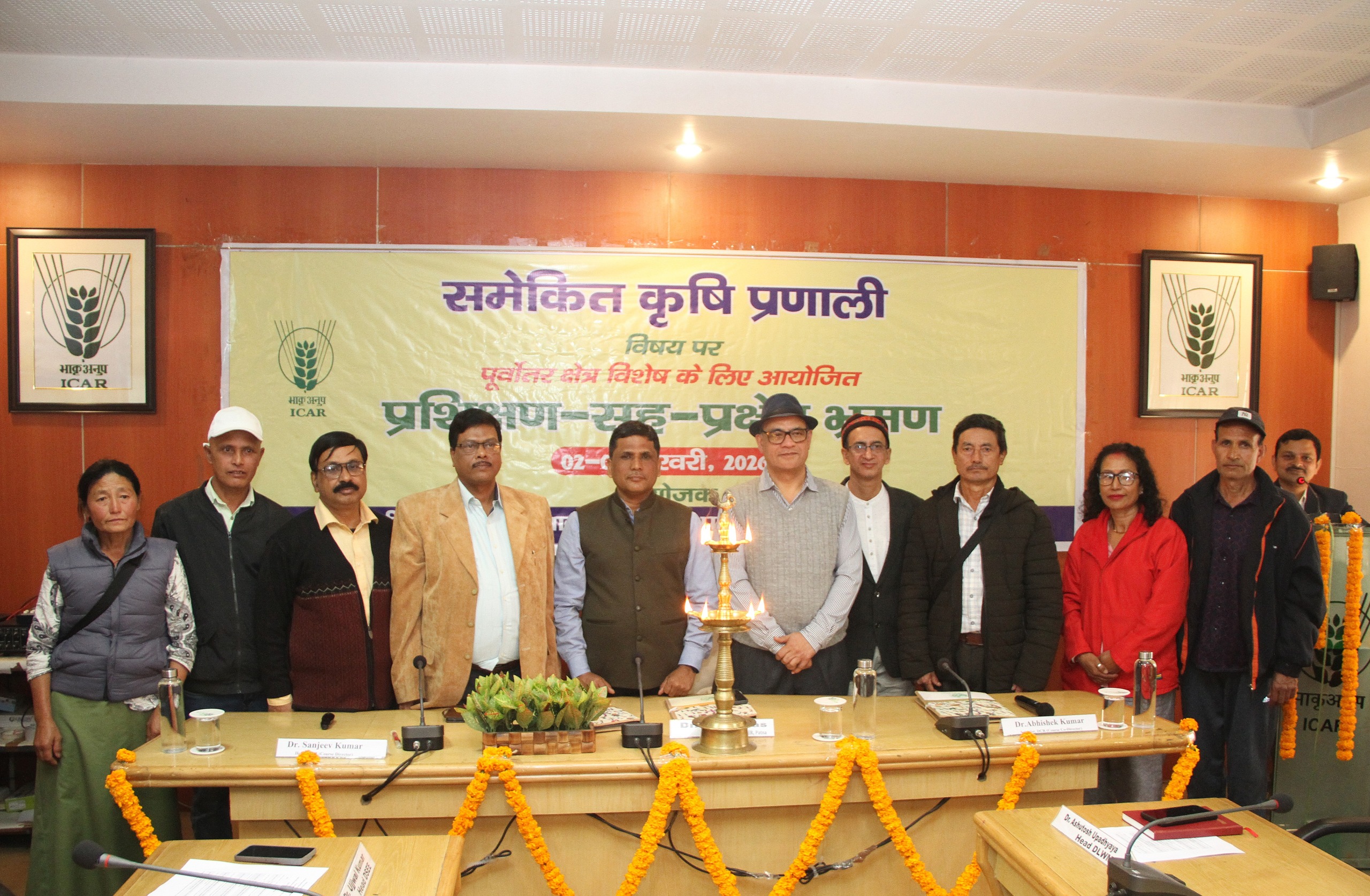 कृषि अनुसंधान परिसर, पटना में उत्साह -उमंग पूर्वक सिक्किम के किसानों के प्रशिक्षण का श्रीगणेश