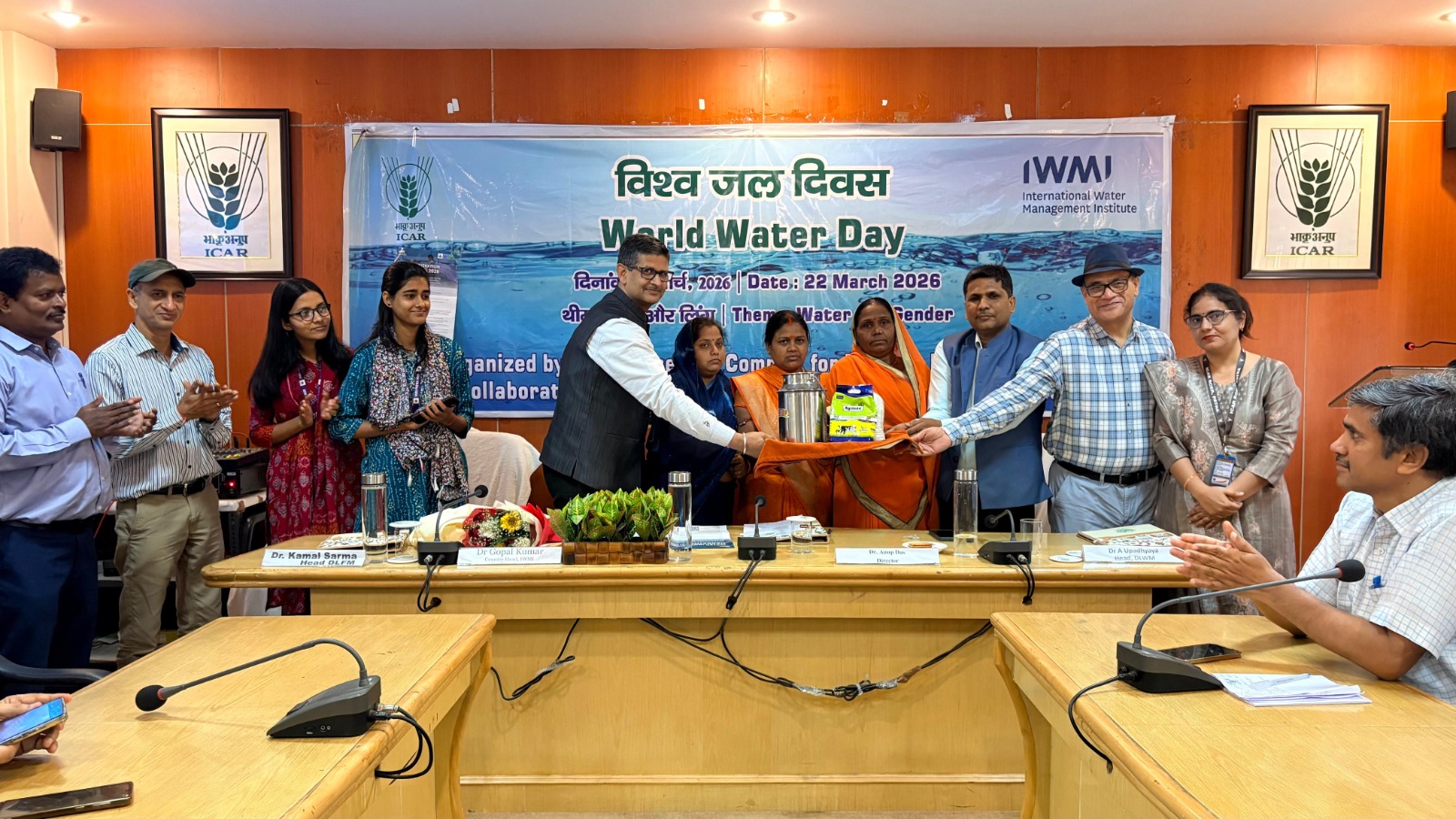 विश्व जल दिवस 2026 पर कृषि अनुसंधान परिसर, पटना में जल और लैंगिक समानता पर बल दिया